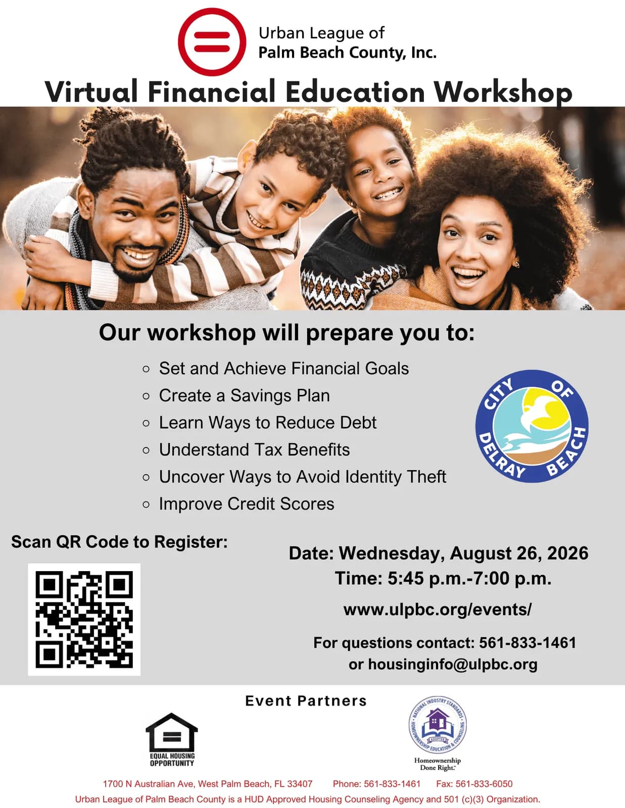 Virtual Financial Education Workshop