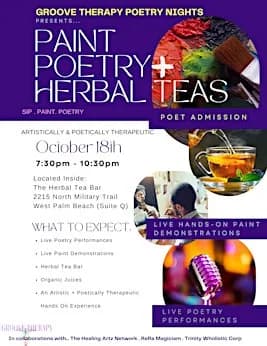 PAINT POETRY + HERBAL TEAS (A POETICALLY INFUSED SIP AND PAINT)