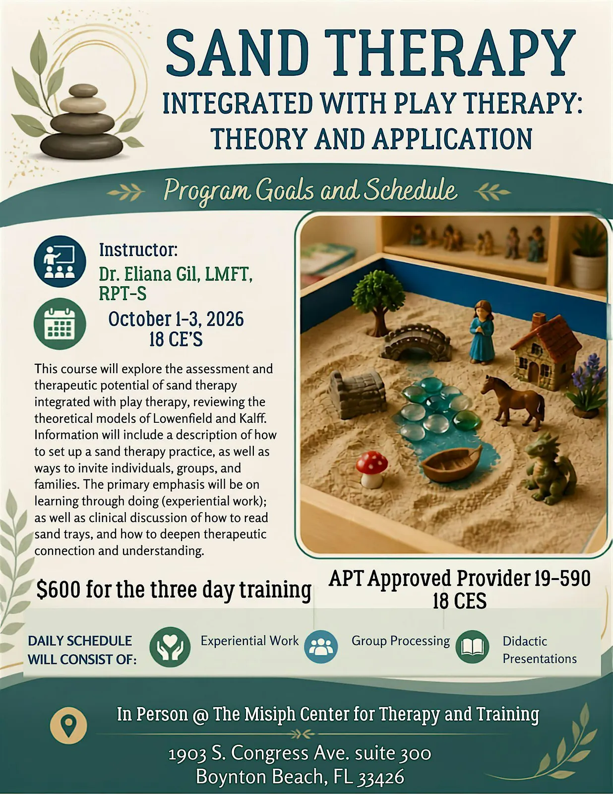 3 Day Sand Therapy Training with Eliana Gil
