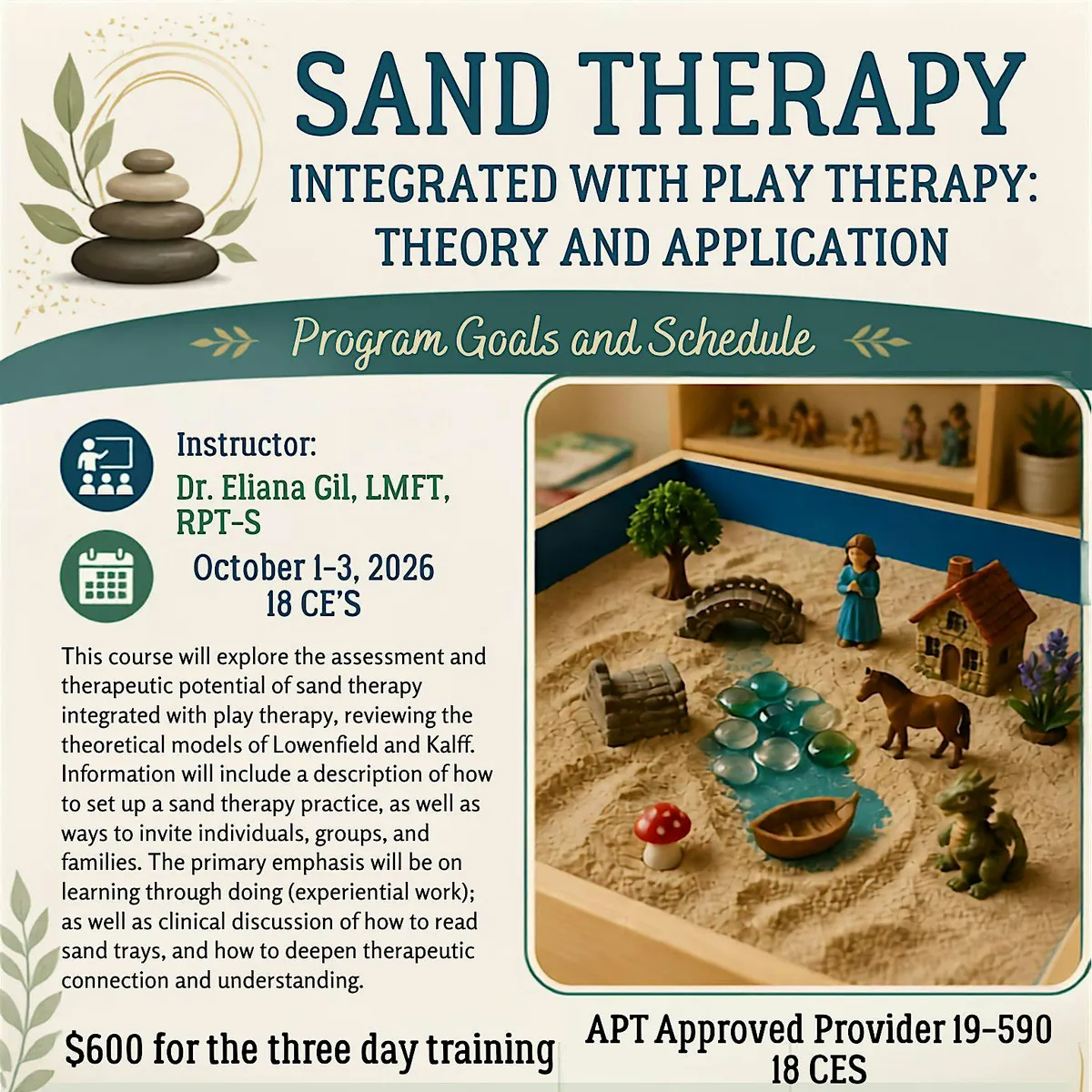3 Day Sand Therapy Training with Eliana Gil
