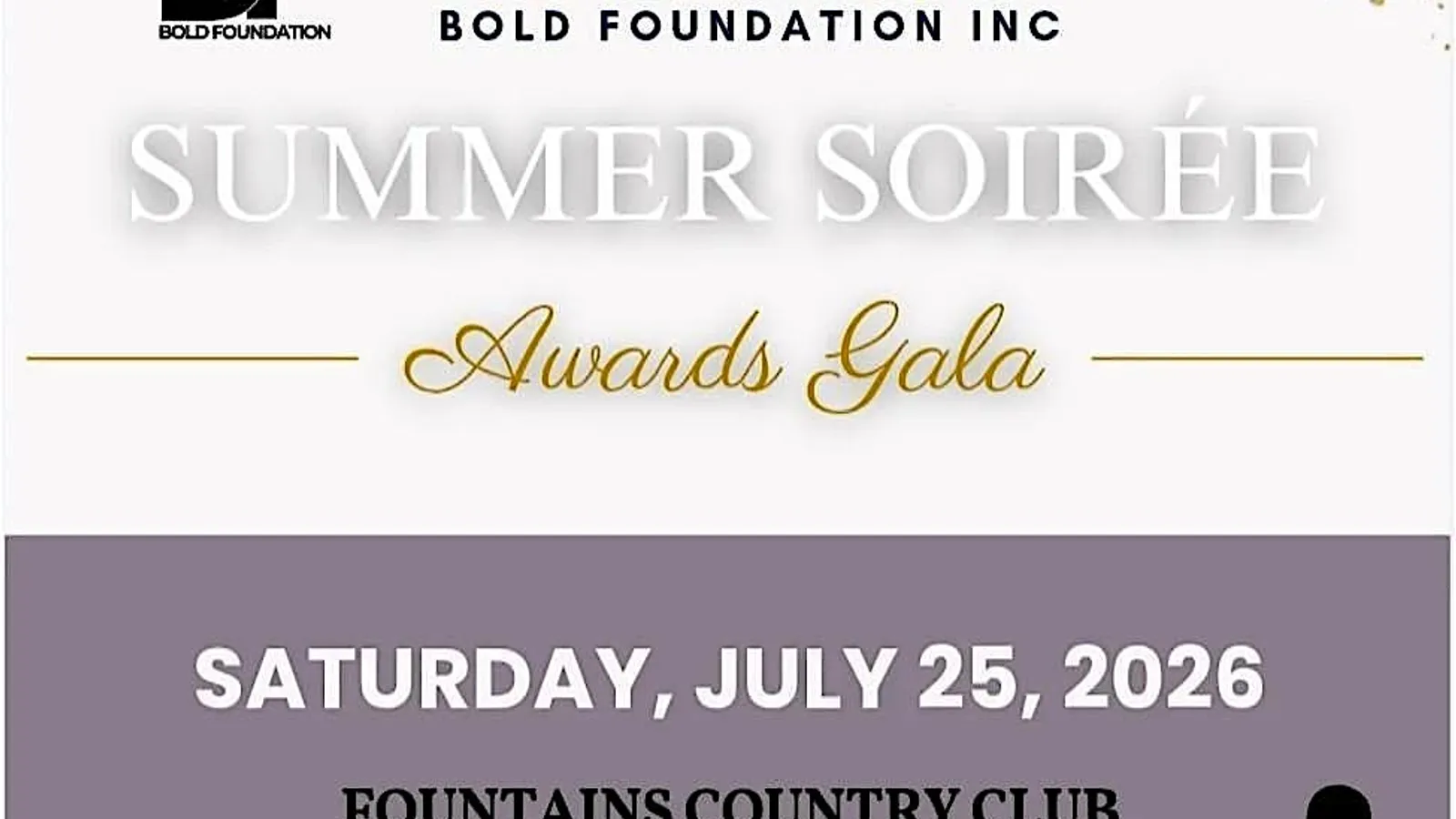 A Summer Soiree Fundraising and Awards Gala