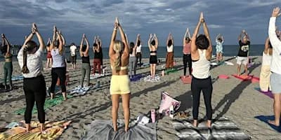 Full Moon Beach Flow with Yogasix Palm Beach Gardens at Juno Beach Pier