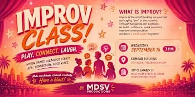 Improv Workshop - All Levels - West Palm Beach - Sept 16