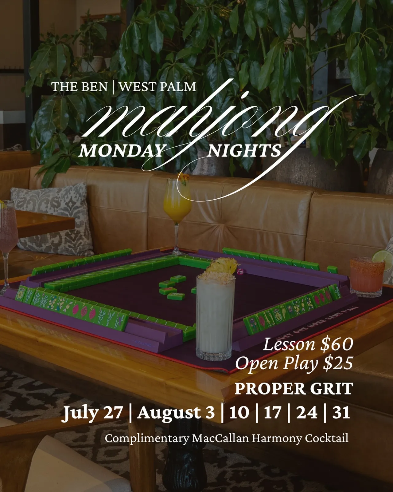 Mahjong Mondays at Proper Grit