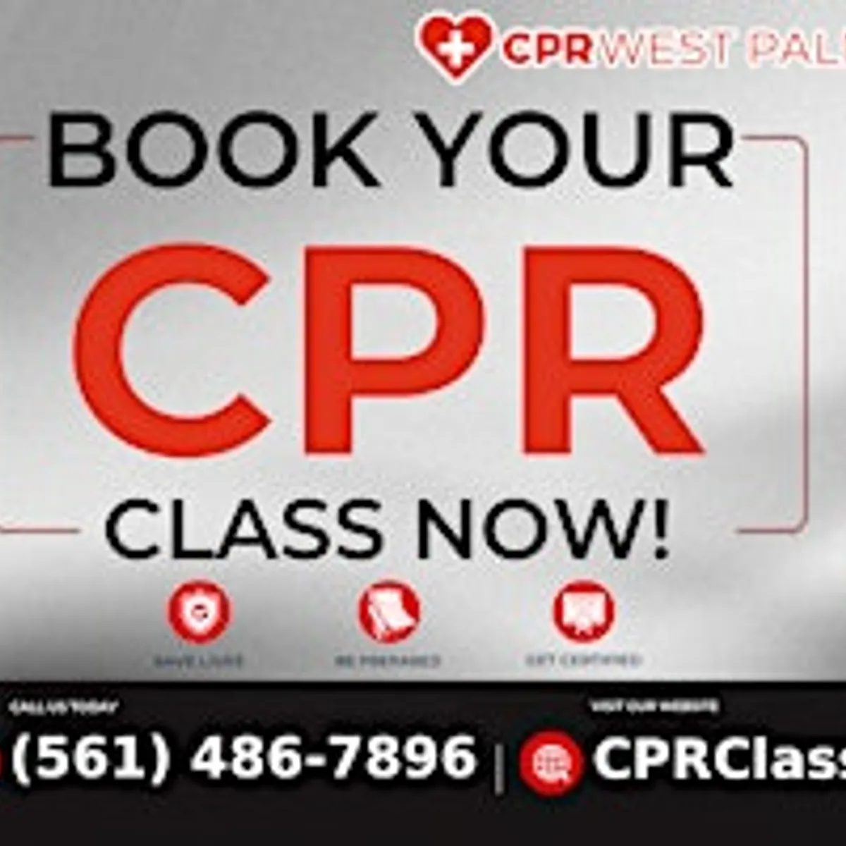 Red Cross BLS CPR and AED Class in West Palm Beach, FL.