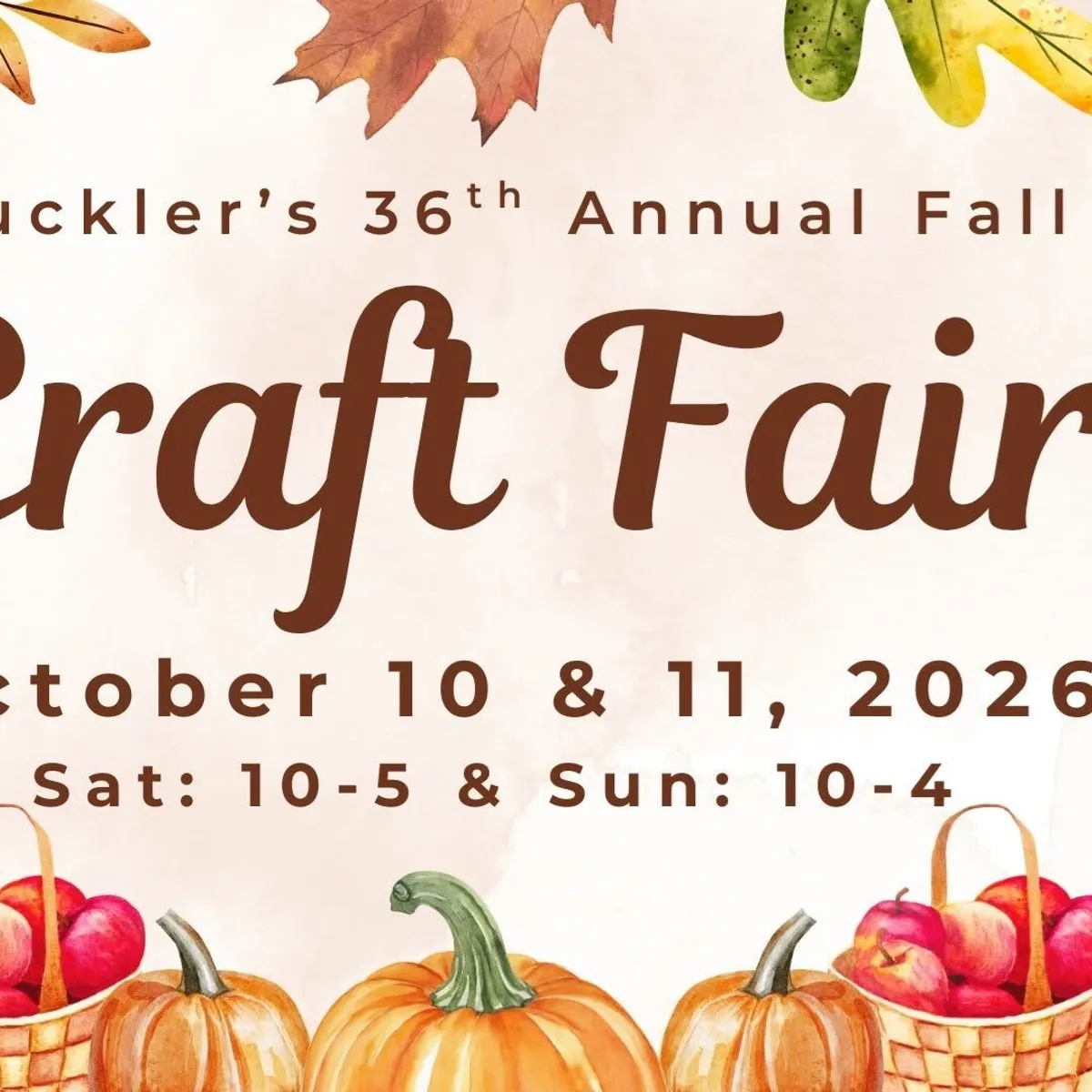 Buckler's 36th Annual Fall Craft Fair
