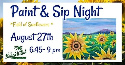 Fields of Sunflowers Paint Night