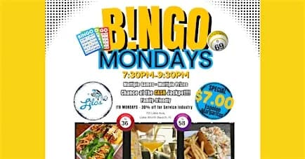 Jackpot Bingo Mondays at Lilo's!