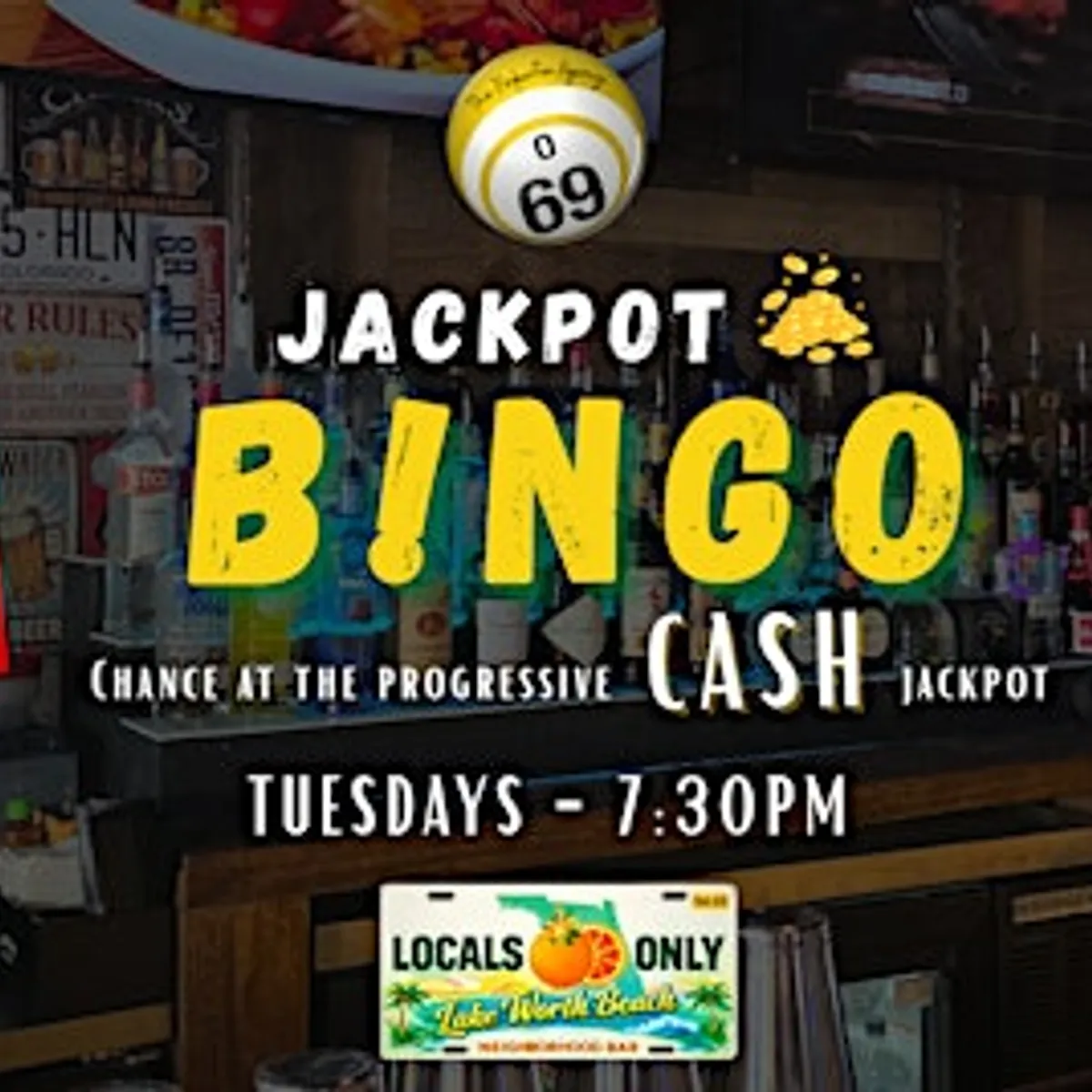 Jackpot Bingo at Locals Only Lake Worth