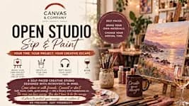 Open Studio Sip & Paint @ Canvas & Company | WPB | Age 10+ Recommended