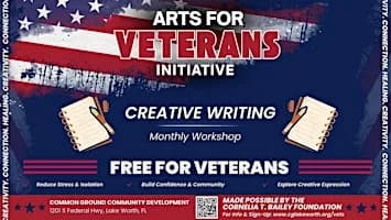 ARTS FOR VETERANS INITIATIVE - Creative Writing Workshop