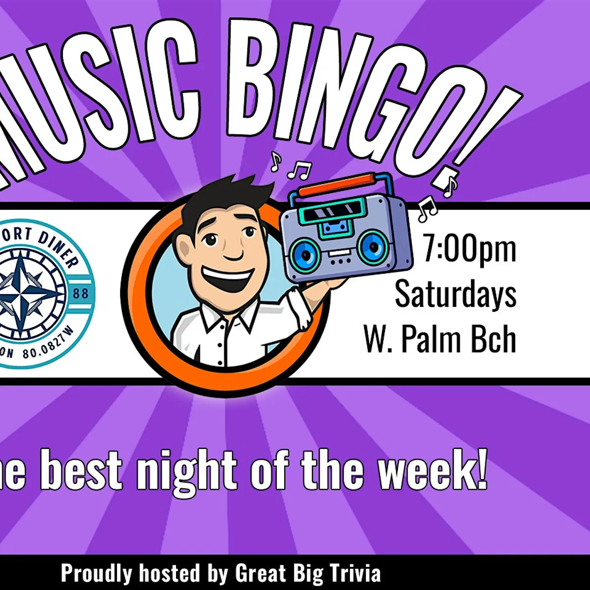 Play Music Bingo with Prizes at Newport Diner