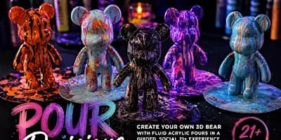 Pour Decisions: DIY Acrylic Bear Painting Experience