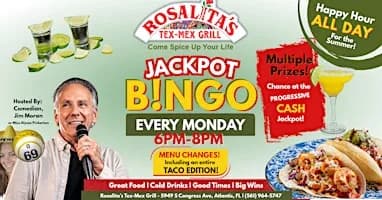 Jackpot Bingo Mondays at Rosalita's
