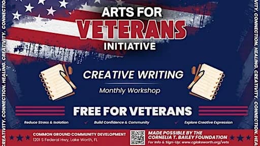 ARTS FOR VETERANS INITIATIVE - Creative Writing Workshop