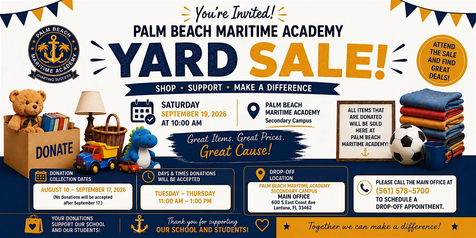 Palm Beach Maritime Academy Yard Sale