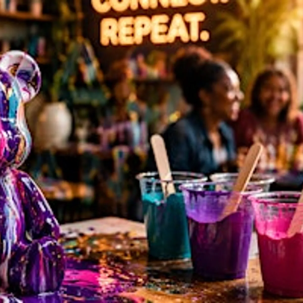 Pour Decisions @ Canvas & Company | Acrylic Pour Experience | BYOB | WPB