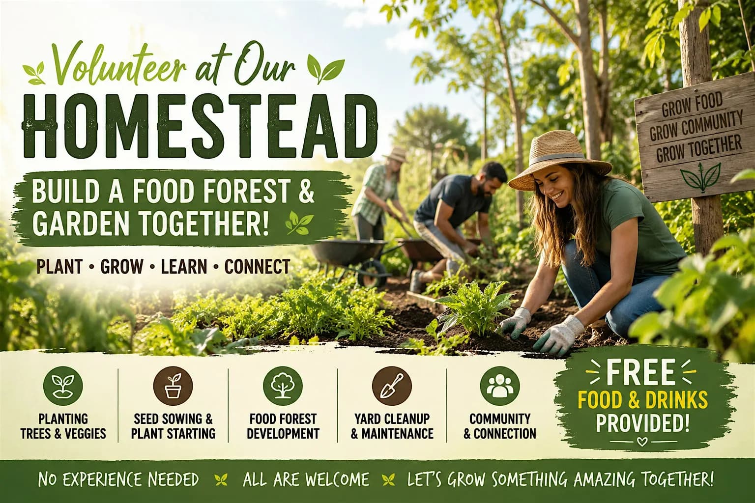 Homestead Volunteer Day – Help Build a Food Forest!