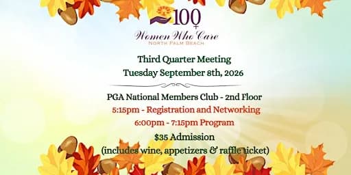 100+WomenWhoCare NPB 3rd Quarter Meeting