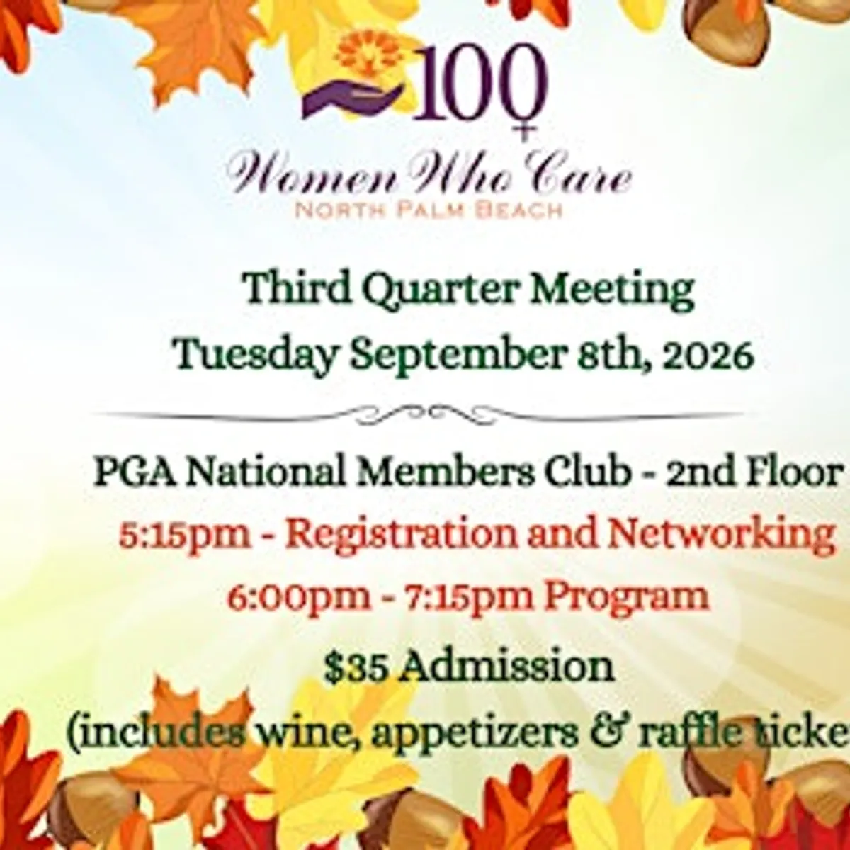 100+WomenWhoCare NPB 3rd Quarter Meeting