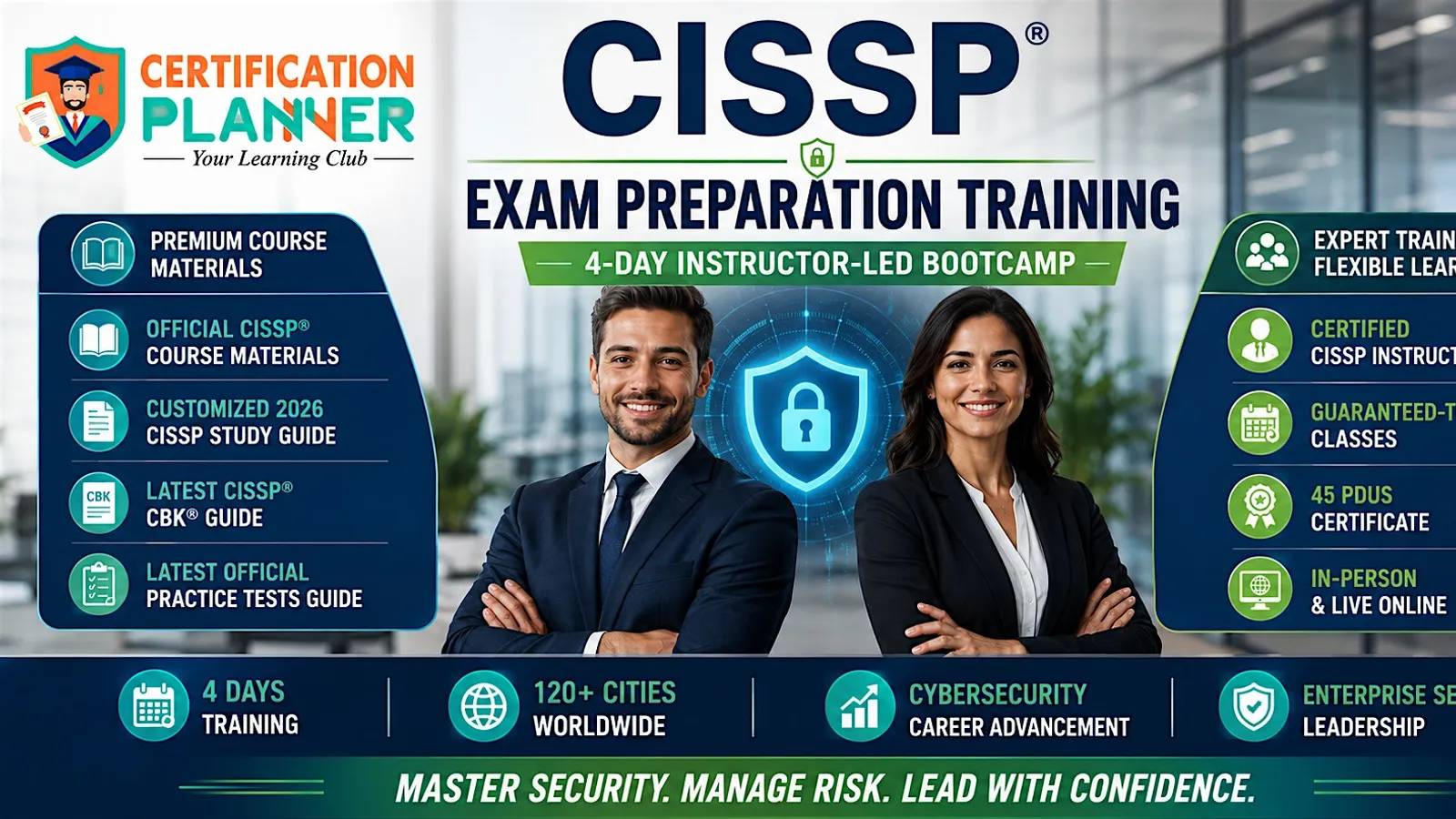 Palm Beach CISSP Training | 4-Day Exam Prep by Certified Instructors