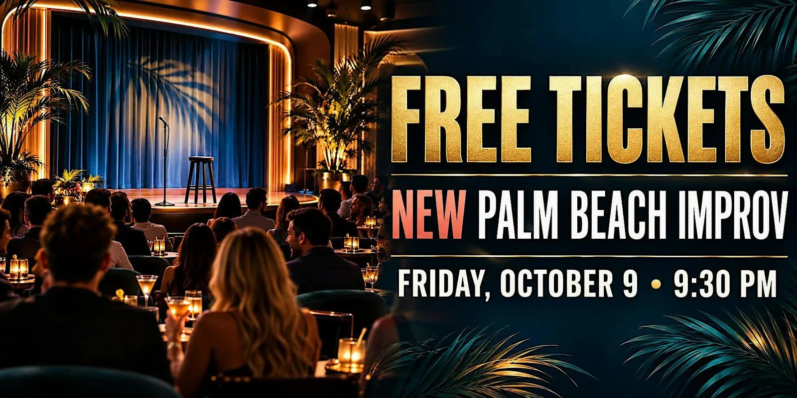 *NEW* Palm Beach Improv: FREE Tickets Friday 10/9/26