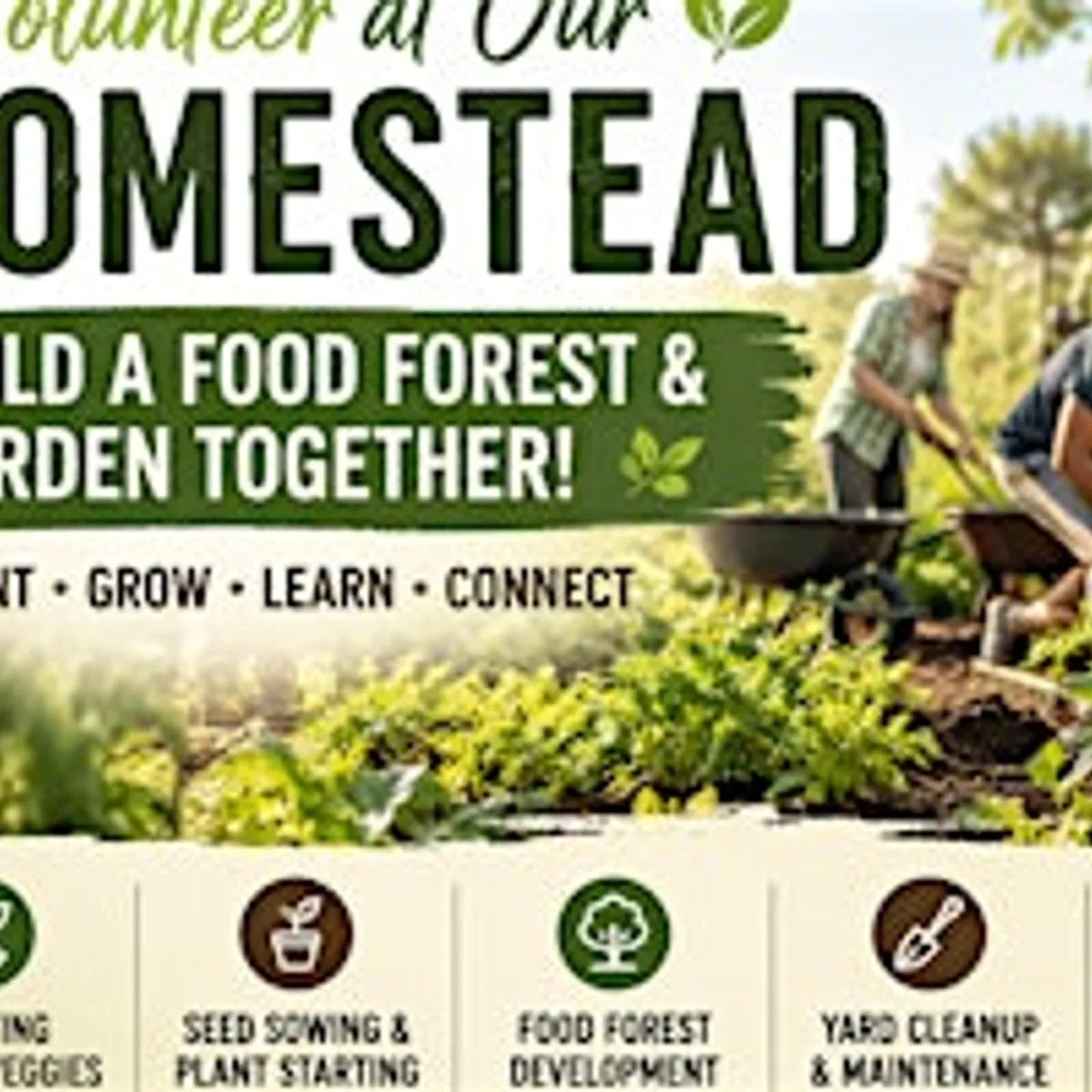 Homestead Volunteer Day – Help Build a Food Forest!