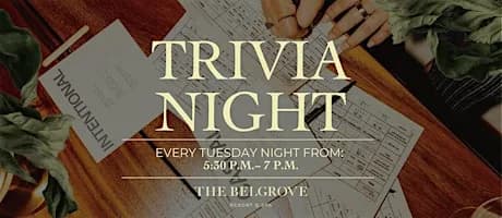 Trivia Night at The Belgrove