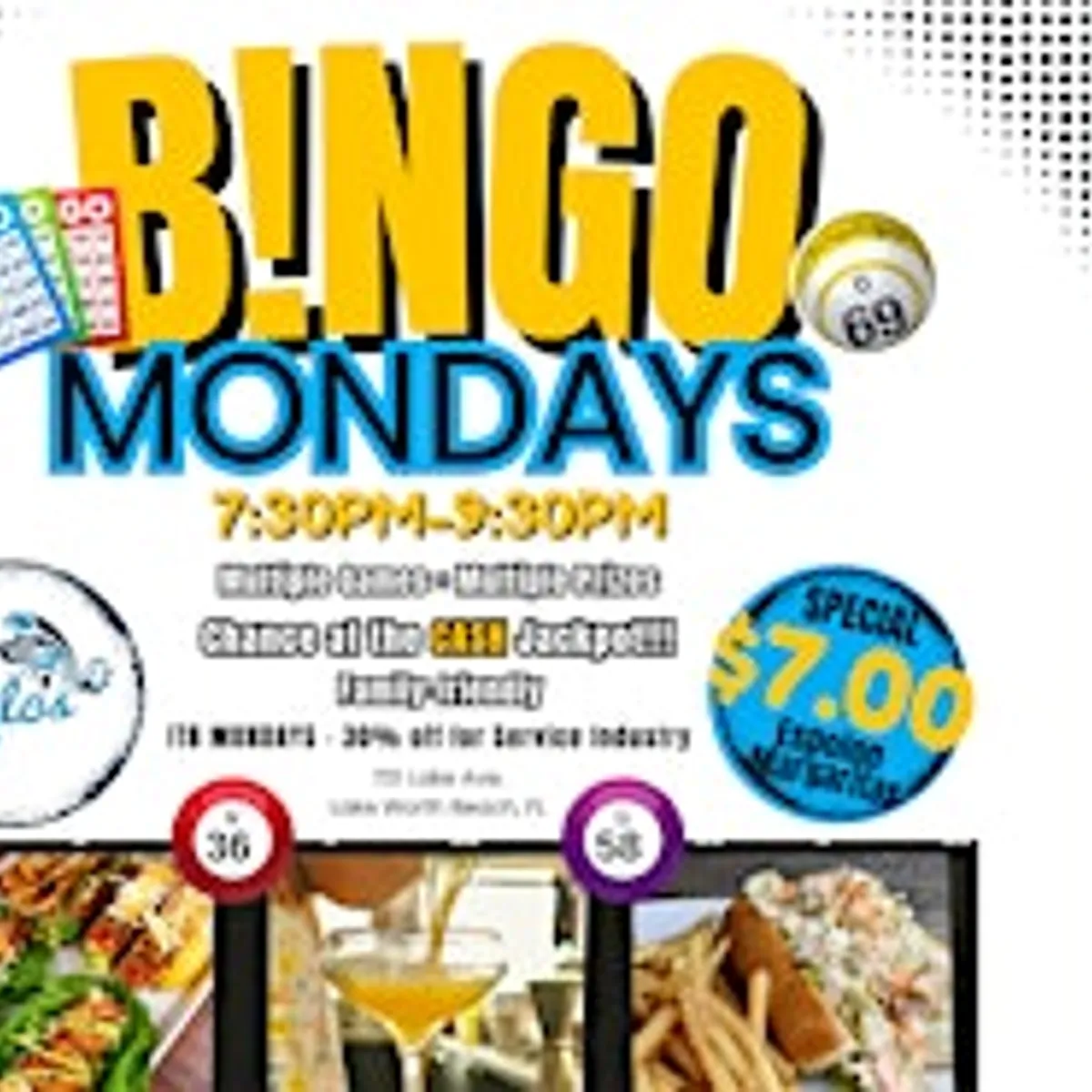 Jackpot Bingo Mondays at Lilo's!
