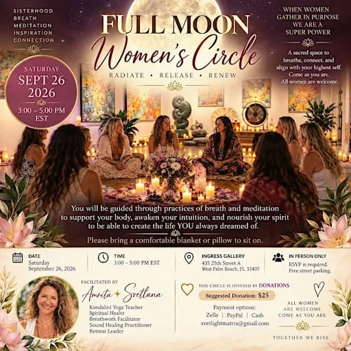 Women Power Full Moon Circle