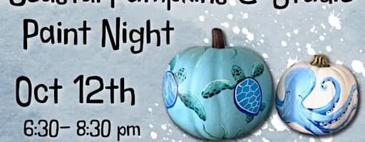 Coastal Pumpkin Painting