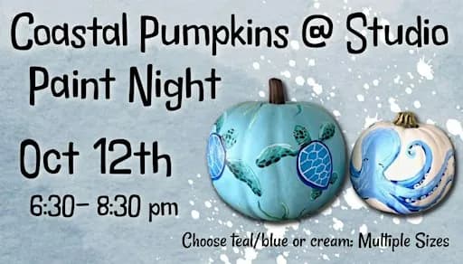 Coastal Pumpkin Painting