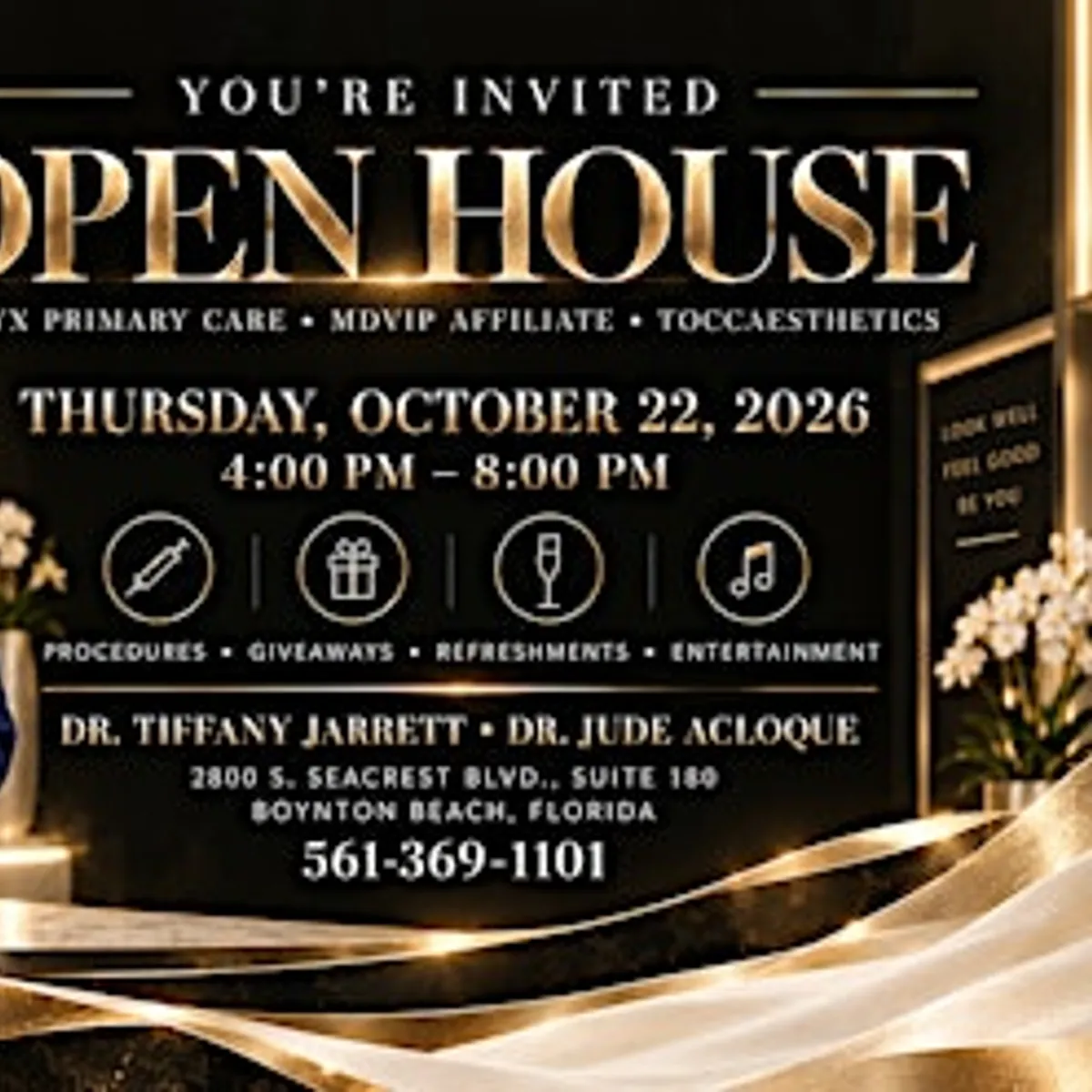 OPEN HOUSE TOCCAESTHETICS x ONYXPCP x MDVIP