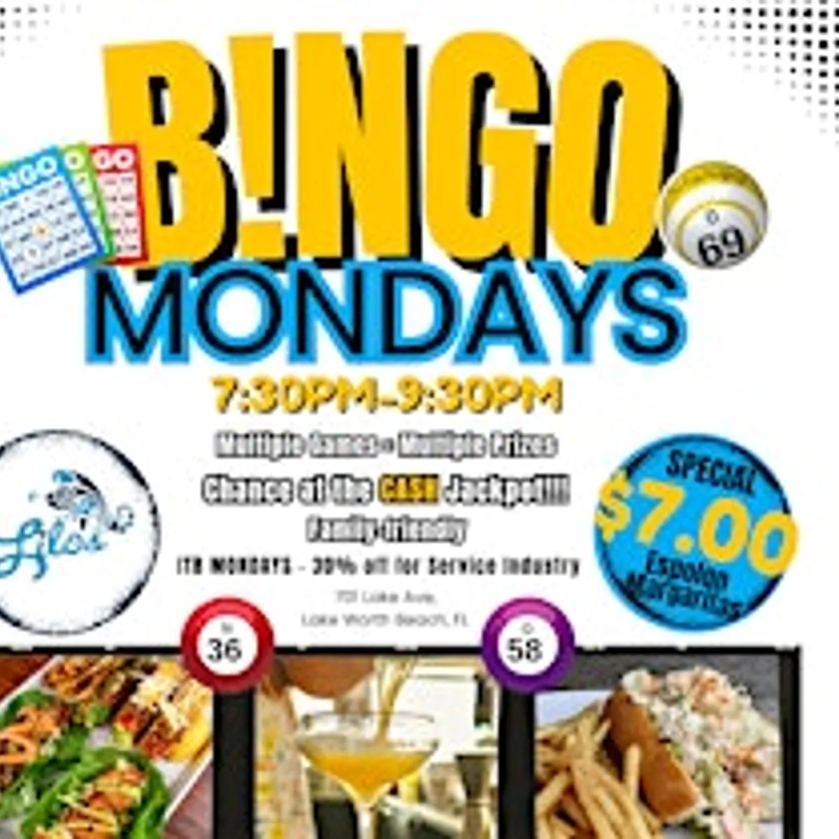 Jackpot Bingo Mondays at Lilo's!