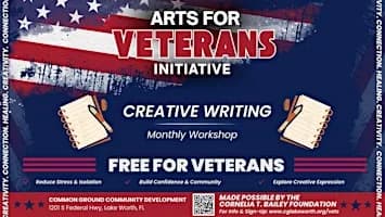 ARTS FOR VETERANS INITIATIVE - Creative Writing Workshop