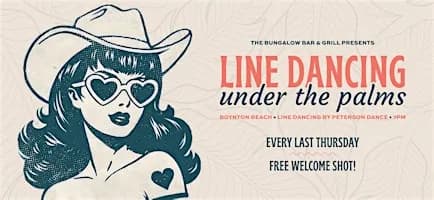 Line Dancing Under the Palms - Free Welcome Shot - Boynton Beach