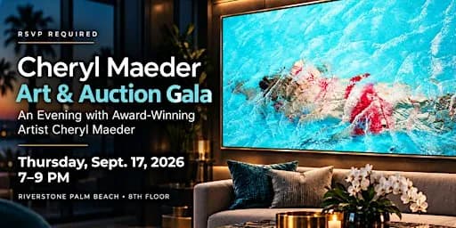 Art & Auction Gala for Award-Winning Palm Beach Artist Cheryl Maeder