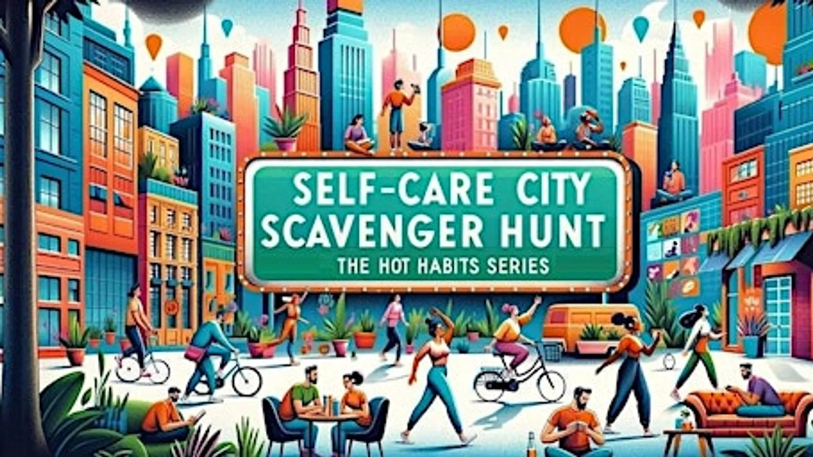 Self-Care City Scavenger Hunt: Based on Hot Habits Series-Palm Beach Garden