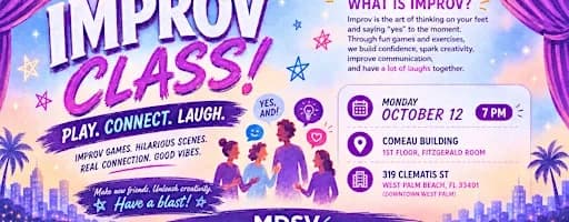 Improv Workshop - All Levels - West Palm Beach - Oct 12