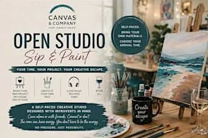 Open Studio Sip & Paint @ Canvas & Company | WPB | All Ages