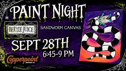 Beetlejuice Paint Night