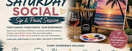 Saturday Social: Paint, Sip & Vibe | West Palm Beach BYOB Paint & Sip