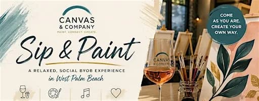 Social Sip & Paint @ Canvas & Company | BYOB | WPB | 18+