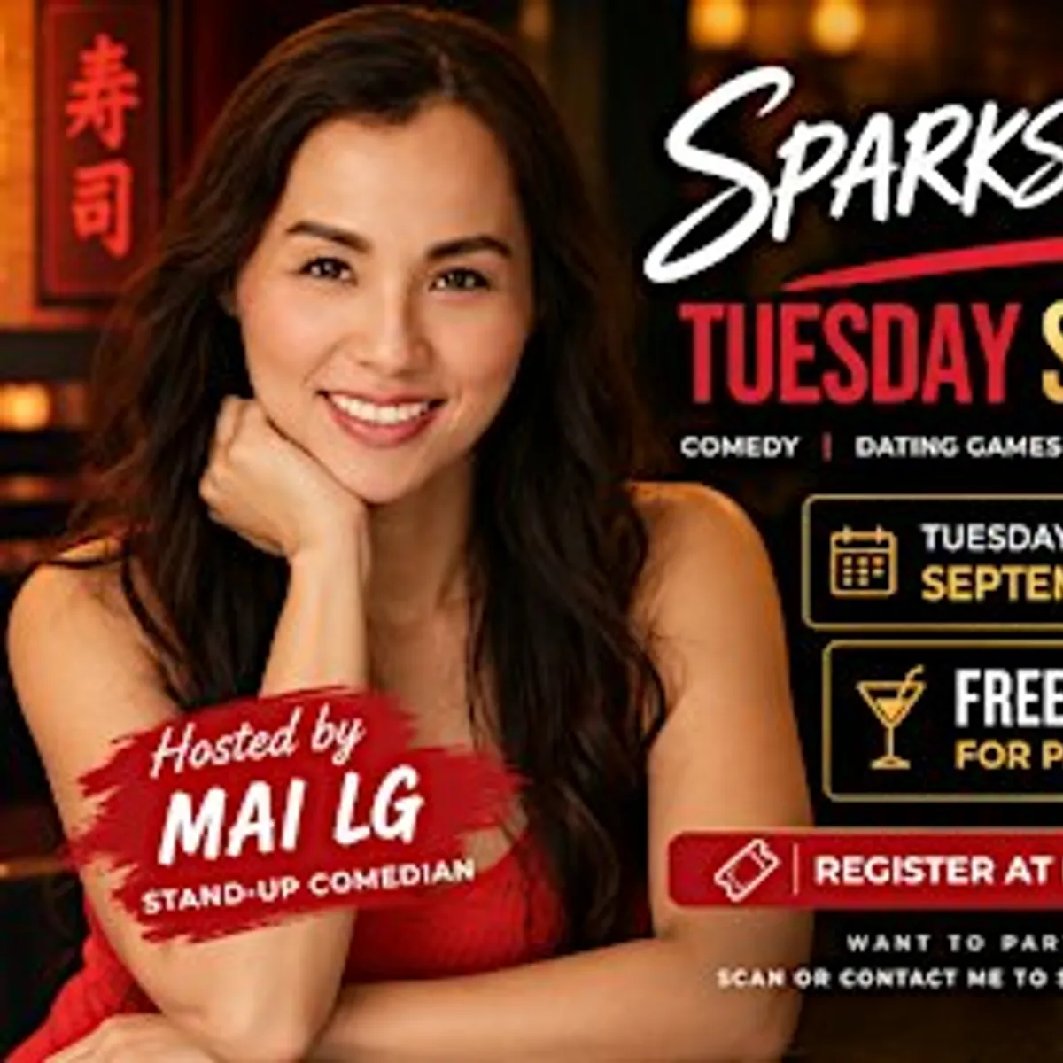 SPARKS & SUSHI: TUESDAY SINGLES NIGHT