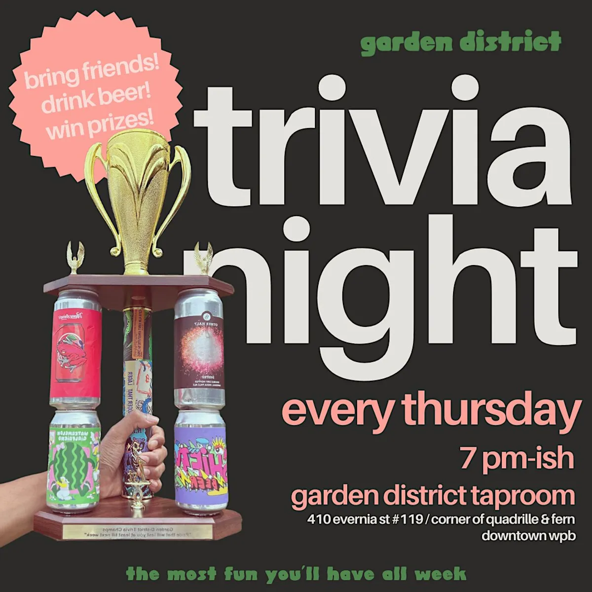 Trivia Night at Garden District Taproom