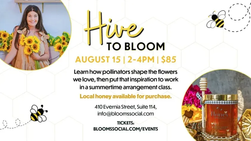 Hive To Bloom Flower Arrangement Class