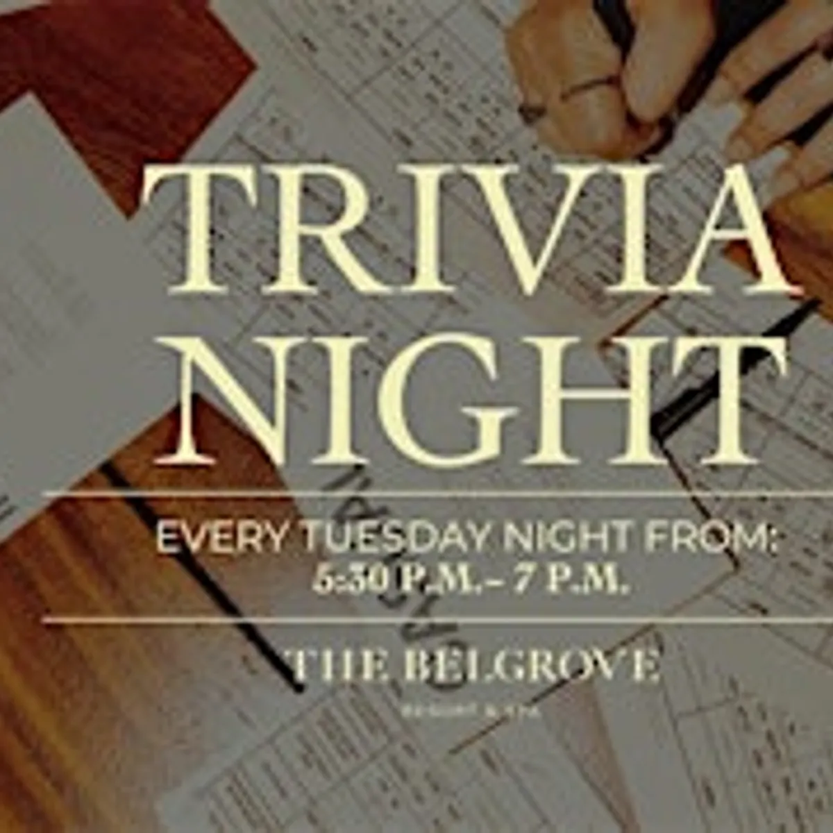 Trivia Night at The Belgrove