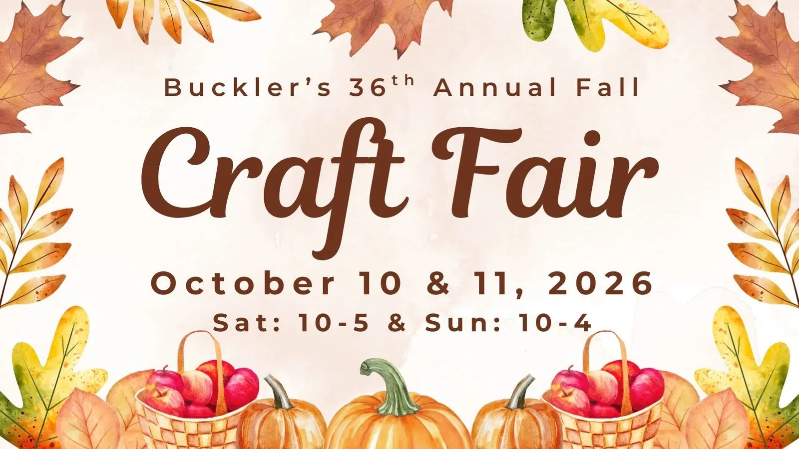 Buckler's 36th Annual Fall Craft Fair