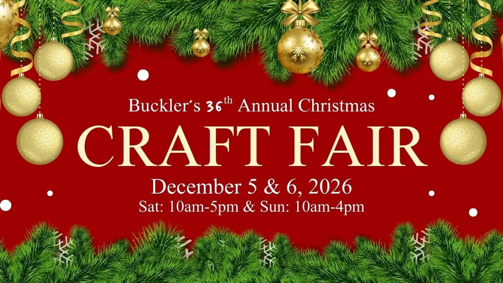 Buckler's 36th Annual Christmas Craft Fair