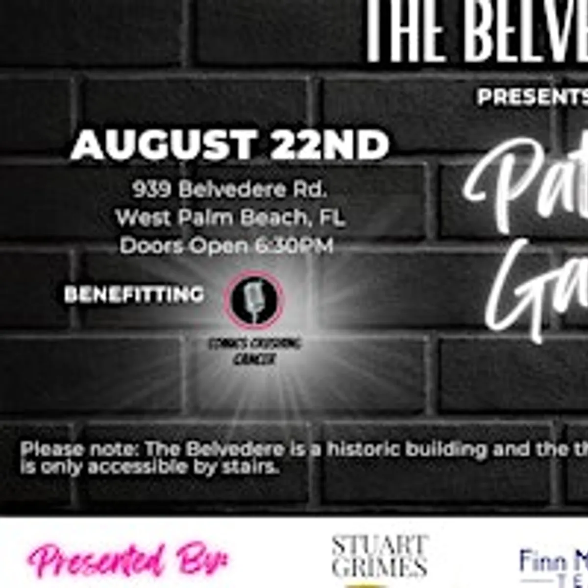 Comedian Patrick Garrity at The Belvedere